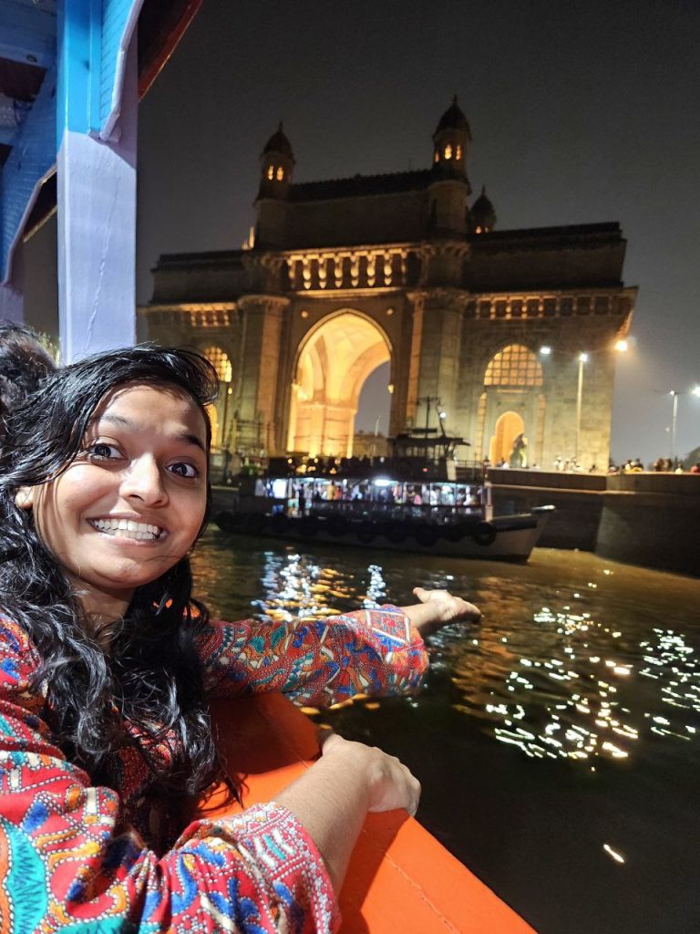 Gateway of India night view from ferry