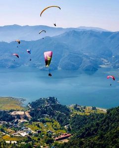 Paragliding in Pokhara, Nepal