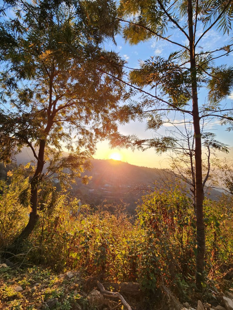 Sunset view from Shoghi