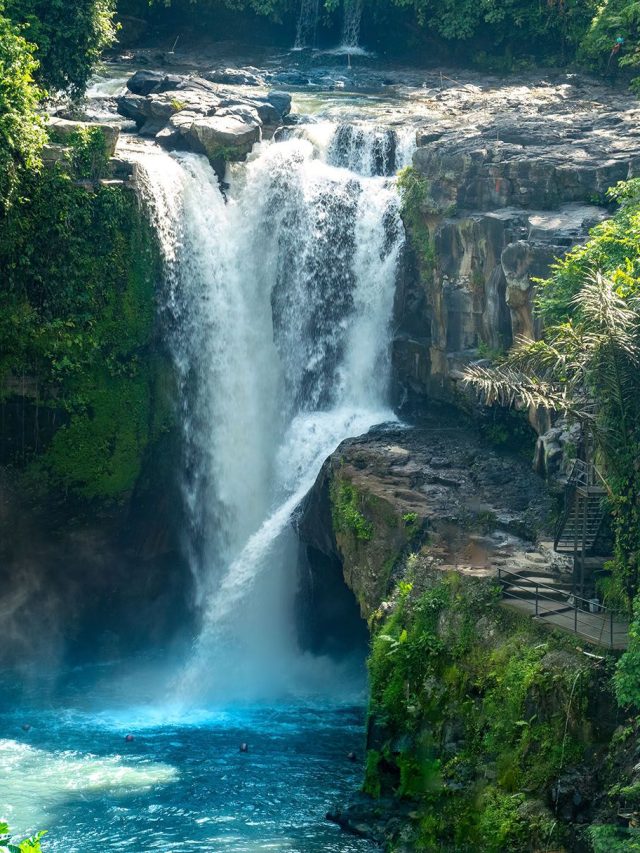 Waterfall in Ubud, Bali, Indonesia