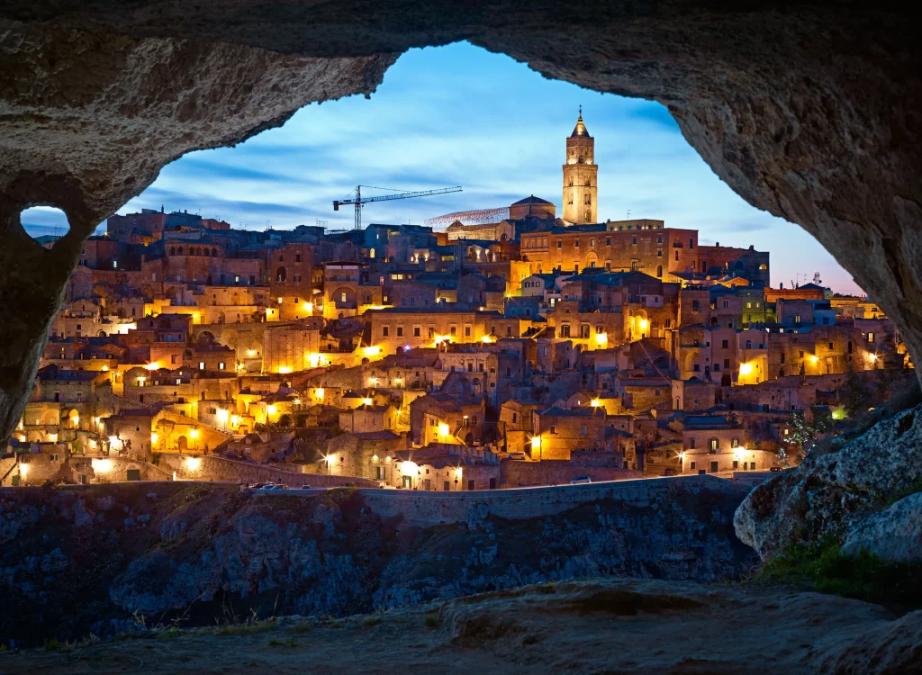 Cave in Matera Italy