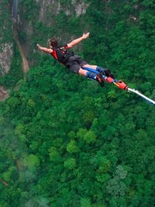 Bungee jumping in Manali Himachal Pradesh India